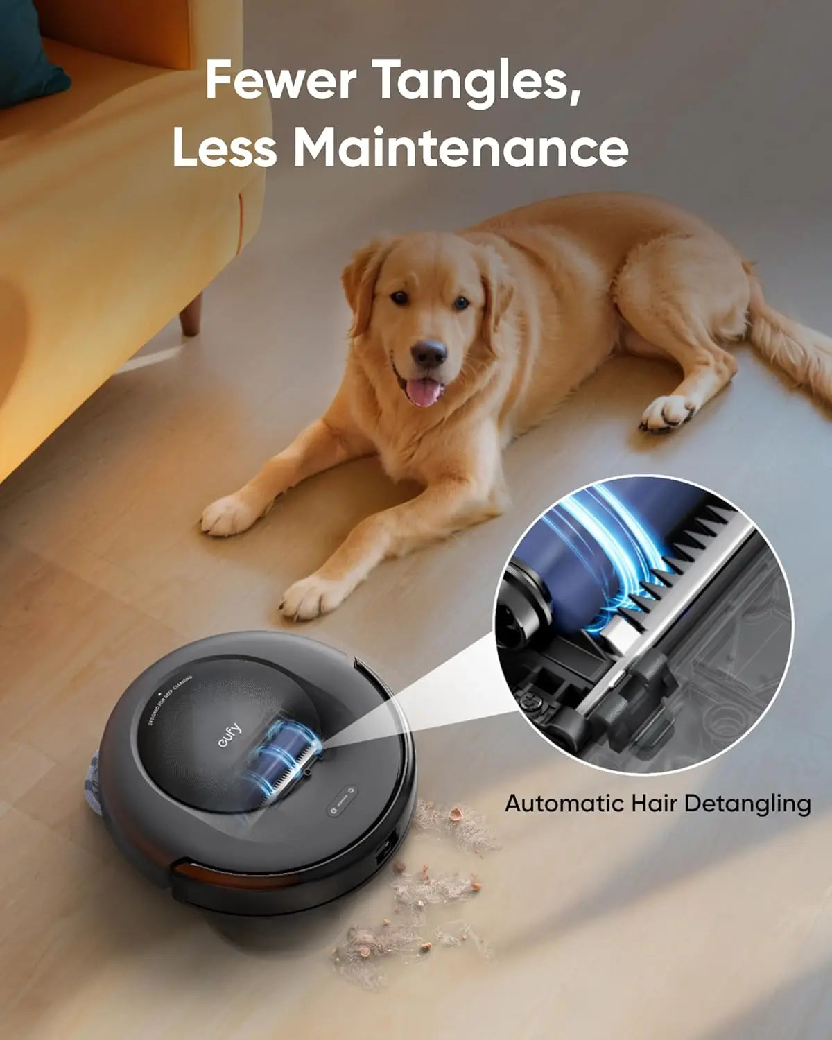 Certified Like-New Robot Vacuum and Mop Combo, Self-Emptying, Auto Wash & Dry, 7000 Pa Suction for Hands-Free Cleaning