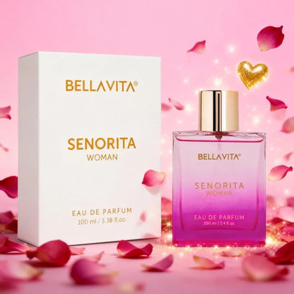 Bellavita Luxury Women Senorita 100ml Eau De Parfum Liquid Perfume For Gift