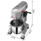 SucceBuy 10- 30L Electric Dough Machine Stainless Steel Commercial Cream Egg Whisk Mixer Processor Kitchen Food Stand Blender
