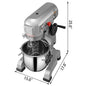 SucceBuy 10- 30L Electric Dough Machine Stainless Steel Commercial Cream Egg Whisk Mixer Processor Kitchen Food Stand Blender