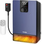 Wall Heater, 1500W Electric Space Heater, Adjustable Thermostat, 3 Modes, 24H Timer, Easy Mount, White