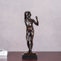 Bronze Rodin's "The Age of Bronze" Statue Sculpture Famous Nude Man Collectible Figurine Art Office Decor
