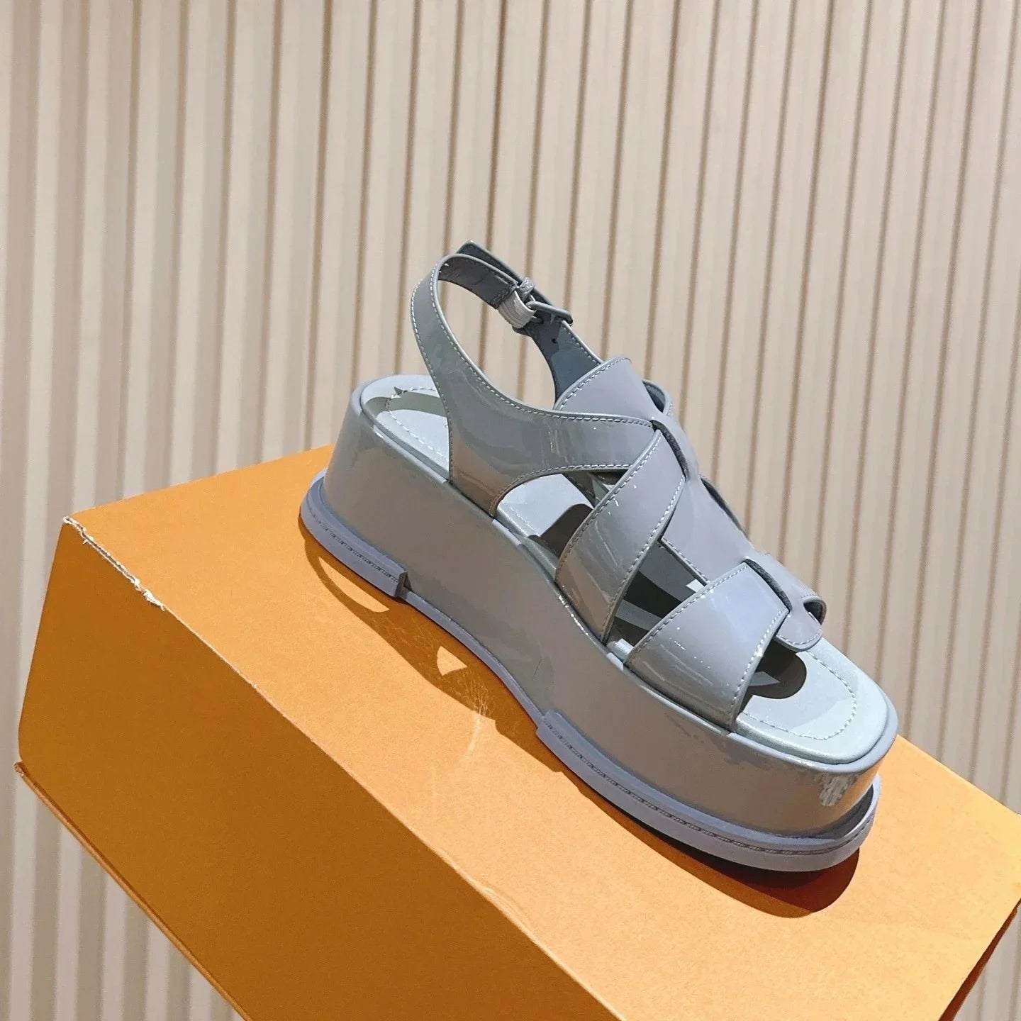 Newest 2026 Shoes For Women Buckle Strap Platform Sandals Genuine Leather Designer Ladies Sandialas Casual Zapatillas Mujer