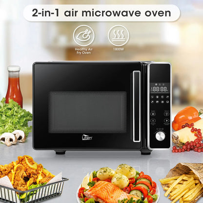 8 IN 1 Large Capacity Countertop Microwave Oven w/LED Display Multi-Functional
