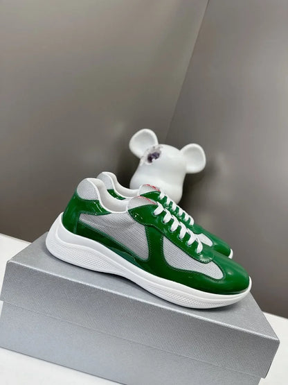 2025 Designer Styles Men's Leather Sports Casual Shoes First Layer Cowhide Platform Leather Shoes Fashion Trends
