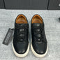 2025 New Z-style Full Grain Leather Men's Shoes Color Block Low Top Lace Up Comfort Casual Sports Board Sneakers