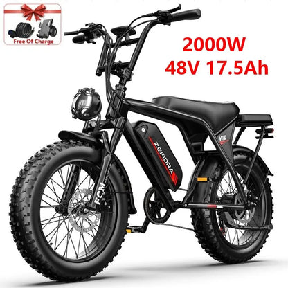 New Arrival Dirt Bike Electric,48v 2000w Electric Bicycle,capable Of Climbing 45° Slopes,all Terrain Electric Bike For Adults