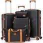 5-Piece ABS Hardshell Luggage Set with TSA Lock, Spinner Wheels, and Durable Travel Design (20"/24"/28")