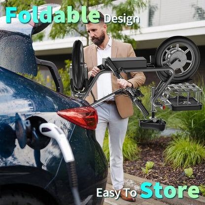 Electric Scooter for Adults, 14" Tires, 22Mph Max Speed, 500W Motor, 28 Miles Max Range, Folding E-Scooter with Dual Suspension