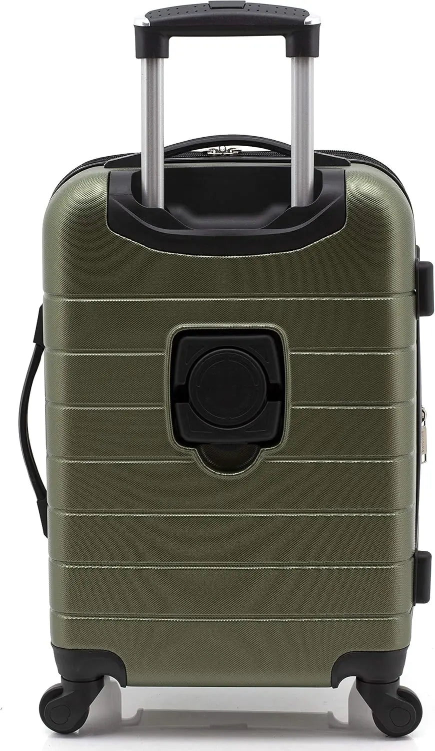 3-Piece Hardside Luggage Set with Expandable Design, 360° Spinner Wheels, and Convenient Features in Olive Green