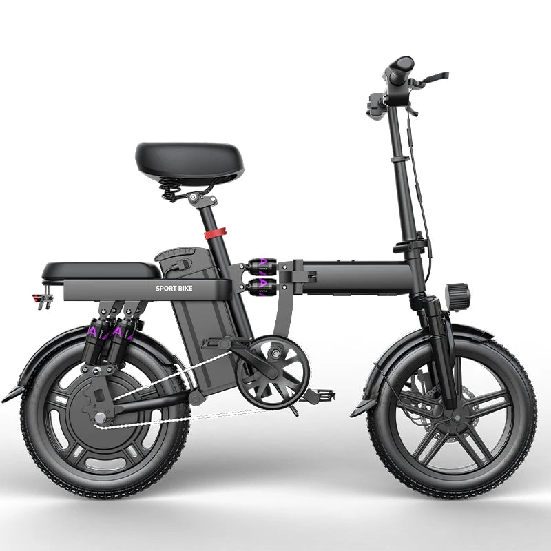 Toofly 1000W Electric Bike 16 Inch 48V 20Ah Lithium Battery Powerful Speed E-Bike City Commuting Bicycle Adult Unisex