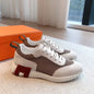 2024 New Colors Men Bouncing Sneaker Shoes Top Luxury Calfskin Suede Casual Sports Goatskin Light Sole Low Top Trainers Comfort