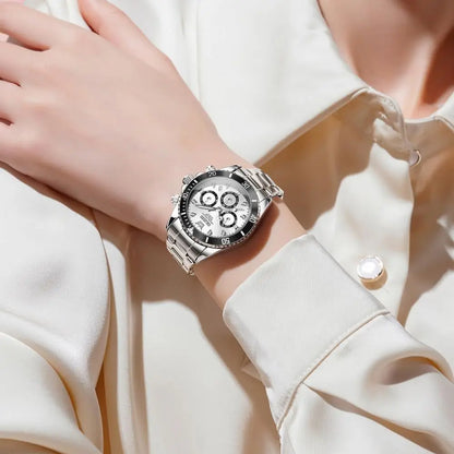 OLEVS Womens Watch ashion DrDiamond emale Watches or Ladies Ang Quartz StainlSteel Waterproo Luminous Day Date Two Tone Wristwat