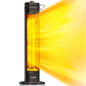 34-inch Outdoor Electric Patio Heater for Garden and Deck Use 1500W Instant Heating with 3 Adjustable Heat Levels Safe Operatio