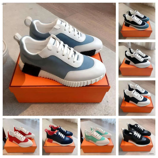 Designer Suede Casual Shoes Trainers Patchwork Men Bounce Women Sneaker luxury designer shoes Bouncing Breathable famous