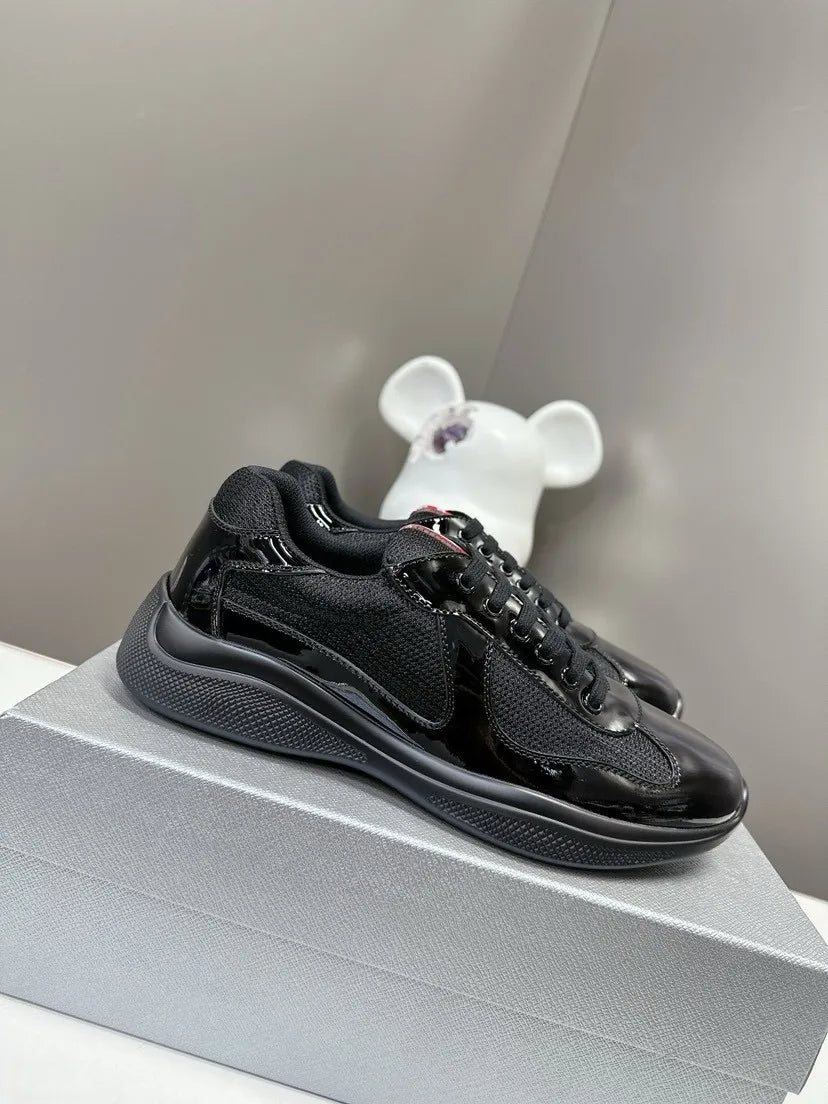 2025 Designer Styles Men's Leather Sports Casual Shoes First Layer Cowhide Platform Leather Shoes Fashion Trends