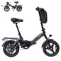 Bodywel T16 Pro 14" Folding Electric Bike for Adults Commuter-36V 10.4Ah Battery UL Certified EBike, Peak 750W Motor mini E-Bike