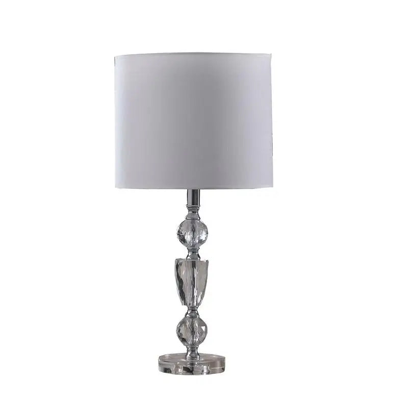 23.5" Cut Crystal Modern Table Lamp - Elegant Lighting Fixture for Home Décor, Stylish and Functional Design, Perfect for