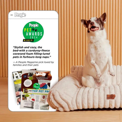 Cute Cat Couch for Pets Fluffy Cat beds with Premium Soft Corduroy Fleece, Fuzzy Cats beds for Indoor Cats with Removable Washab