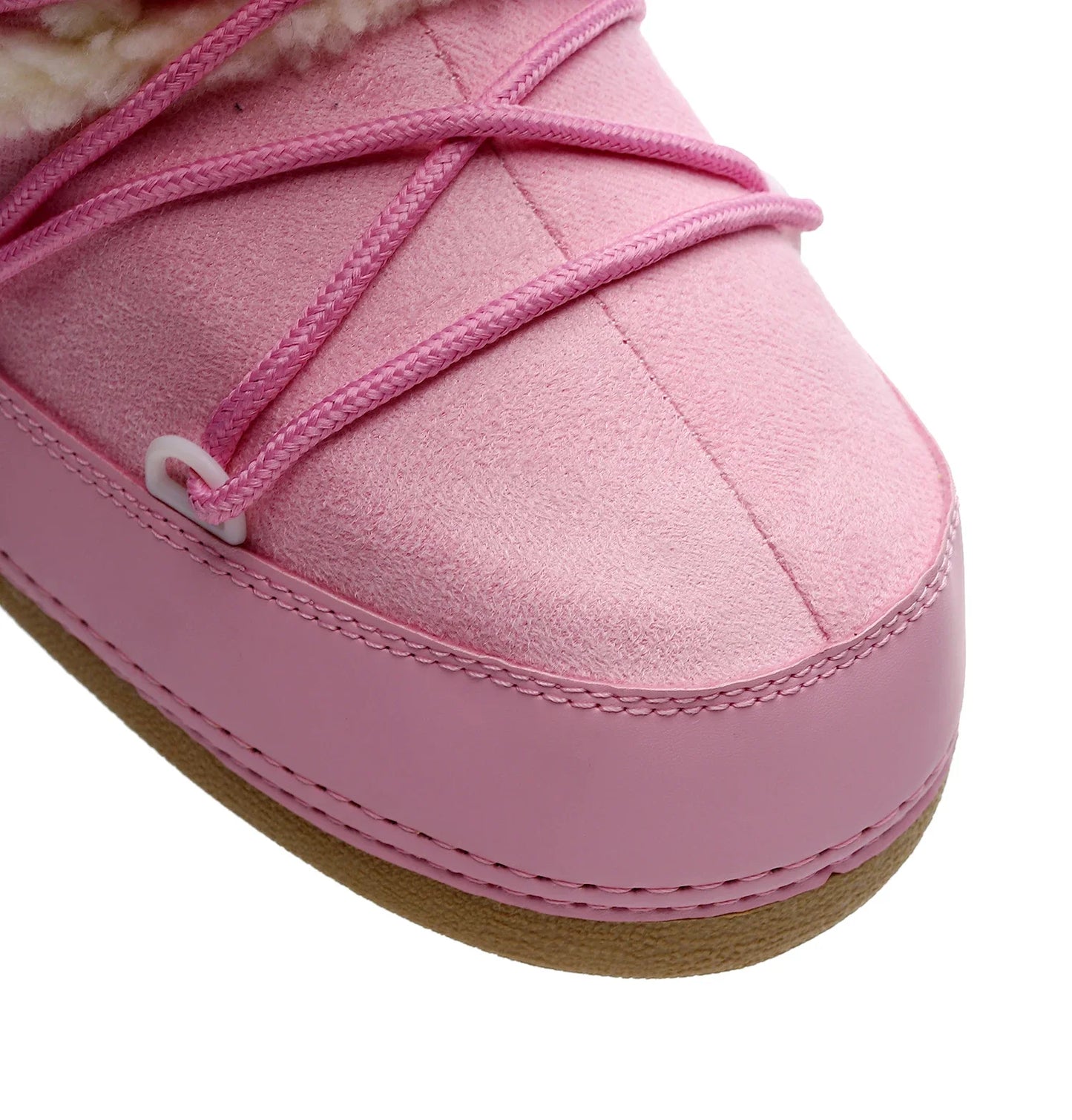 Pink Women Snow Boots Winter Female Boots Thick Outdoor Waterproof non-slip Mid-calf Boots Fashion Warm Fur Woman Winter Shoes