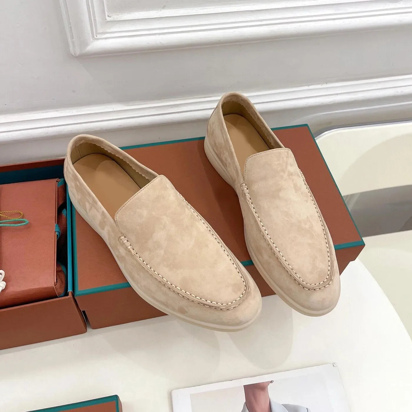 Lora Pianna Loafer Shoes Designer Famous Brand Slides Loafers Dress Shoes For Ladies Men Soft Rubber Sole Flat Luxury Casual