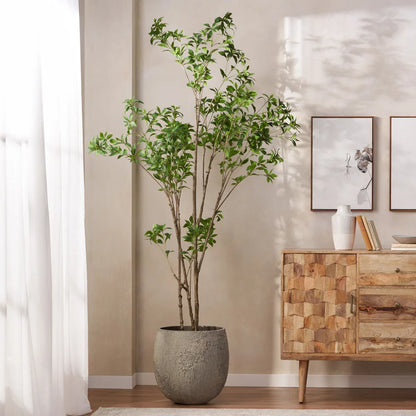 240CM Artificial Pieris Tree Realistic Fake Pieris Plant for Indoor Outdoor Home Garden Entryway Decoration