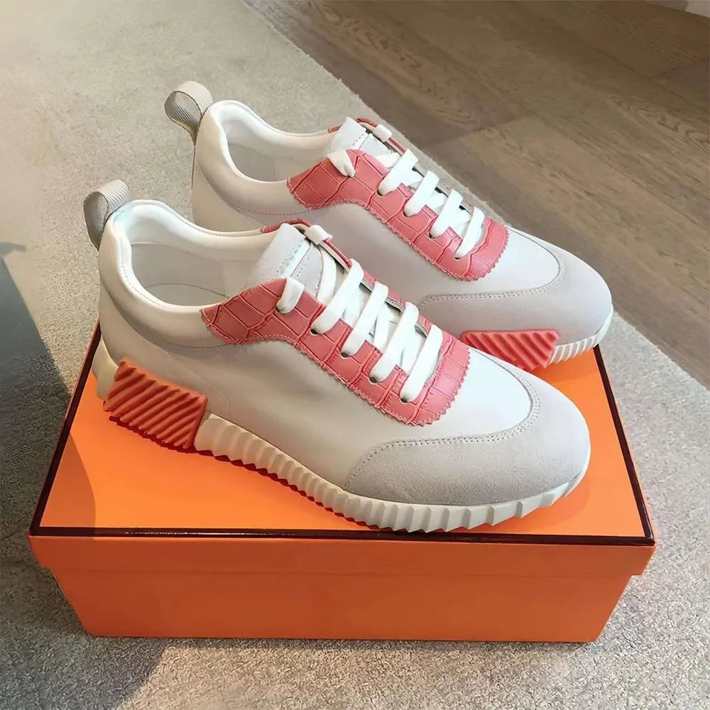 Designer Suede Casual Shoes Trainers Patchwork Men Bounce Women Sneaker luxury designer shoes Bouncing Breathable famous