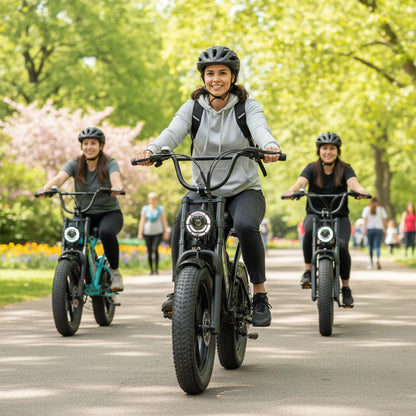 Cybervelo 20" Fat Tire All-Terrain E-Bike, 48V 20AH Detachable Battery, 1000w Motor 30MPH 80Miles+ Electric Bike for Adult EK11