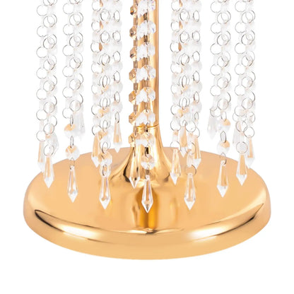 10 件 23.6 英寸 Tall Wedding Centerpieces Flower Vases, Metal Flowers Stand, Acrylic Crystal Stand, Column Vases Centerpieces for t