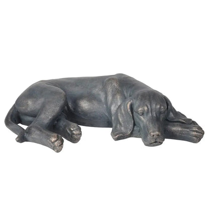 Statue Outdoor Decorations DogFigurine Sleeping Dog Sculptures Resin Sculpture for Patio Lawn Yard Porch Ornament Garden Gift 22