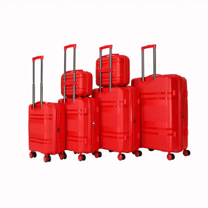 6-Piece Expandable Hardshell Luggage Set Lightweight Unisex with Rotating Wheels Password Lock Carry on Travel Suitcase