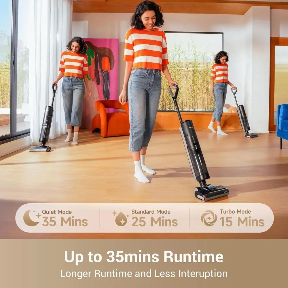 G10 Pro Wet Dry Vacuum Cleaner, Vacuum Mop All in One with Auto Sel-Cleaning, loor Cleaner hine or Hard loor, 35 Mins Runtime, E
