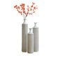 Glazed Metal Vases Home Decoration Set 3 White 24in/28.7in/33.5in Height Elegant Living Room Floor Decor Shipping From The USA