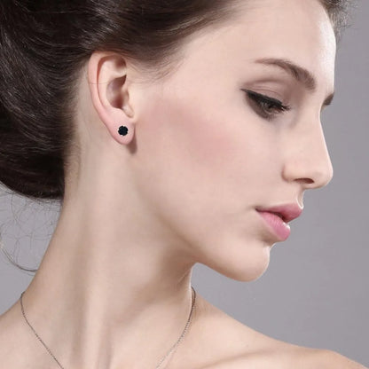 Yellow Gold 10K Round Birthstone Stud Earrings - 5MM Gemstone Jewelry for Women and Men