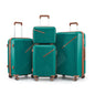 4 Piece Expandable PP Luggage Sets 14 20 24 28 Inch Lightweight Durable Suitcase Double Mute Spinner Wheels TSA Lock