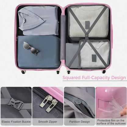New Arrival ABS Hardshell 3 Piece Luggage Set Clearance Durable Lightweight Hardside Trolley Luggage with Spinner Wheels