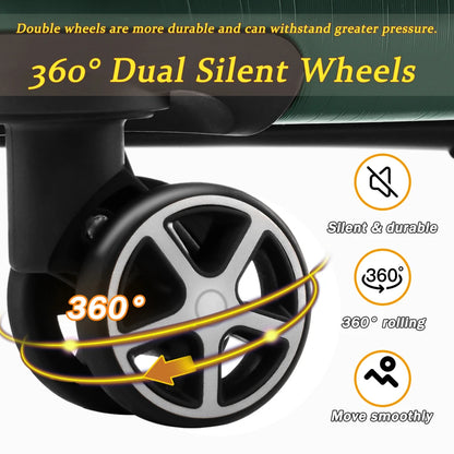 Lightweight Expandable 6 Piece Hardshell Luggage Set Dual Spinner Wheels TSA Lock Suitcase Travel Luggage for Men Women
