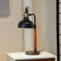 Modern Stylish Desk Lamp for Bedside, Night Light, Study, Reading, Office - Black Cone Shade, 110V