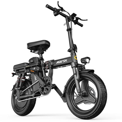 Aairsk RS5 14 Inch Tire Women's Electric bicycle  Adult E-bike 500W Motor Ebike 48V 15Ah Battery Electric Bike