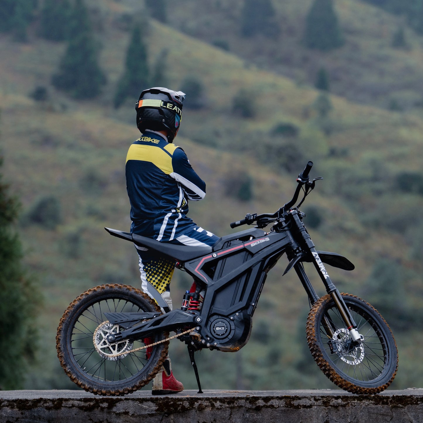 EKXBIKE M1 16800W Peak Electric Dirt Bike 72V/50Ah Electric Motorcycle 85Miles Max Range 62Mph Max Speed Mountain Electric Bike