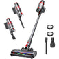 Rechargeable 600W 50KPA Stick Vacuum Cleaner, 60-Minute Runtime, Strong Suction, Lightweight, Ideal for Home, Pet Hair, Carpets,