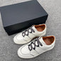 2025 New Z-style Full Grain Leather Men's Shoes Color Block Low Top Lace Up Comfort Casual Sports Board Sneakers