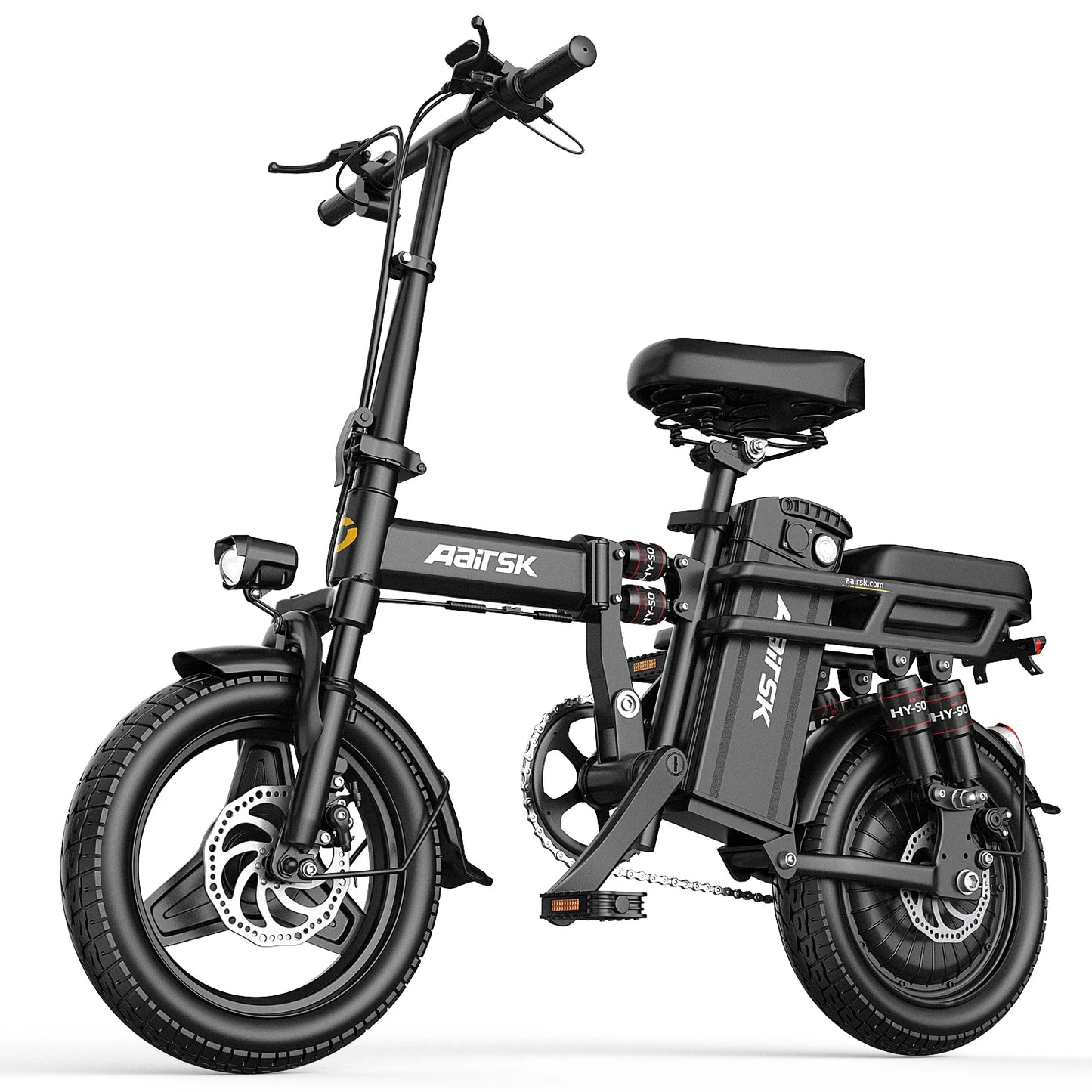 Aairsk RS5 14 Inch Tire Women's Electric bicycle  Adult E-bike 500W Motor Ebike 48V 15Ah Battery Electric Bike