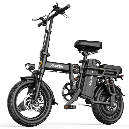Aairsk RS5 14 Inch Tire Women's Electric bicycle  Adult E-bike 500W Motor Ebike 48V 15Ah Battery Electric Bike
