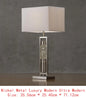Modern Table Lamp with Water Dancing Light - Sparkling Decorative Home Decor, Satin Night Light for Stylish Interiors