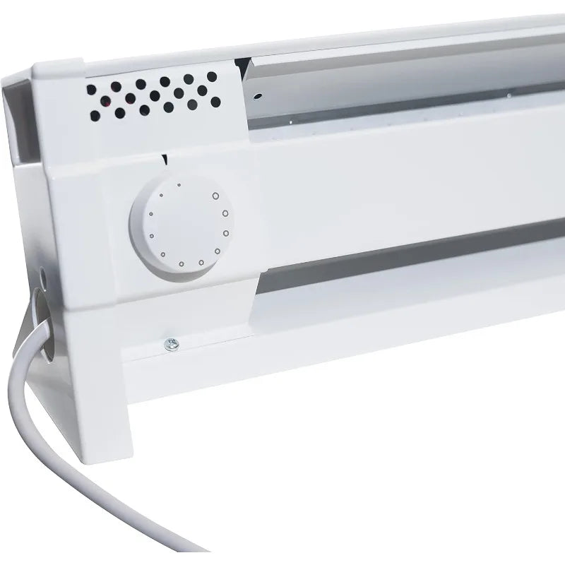 Cadet F Series 49" Portable Electric Baseboard Heater (Model: 4P1500W, Part: 05601), 5120 BTU, 120 Volt, 1500 Watt, White