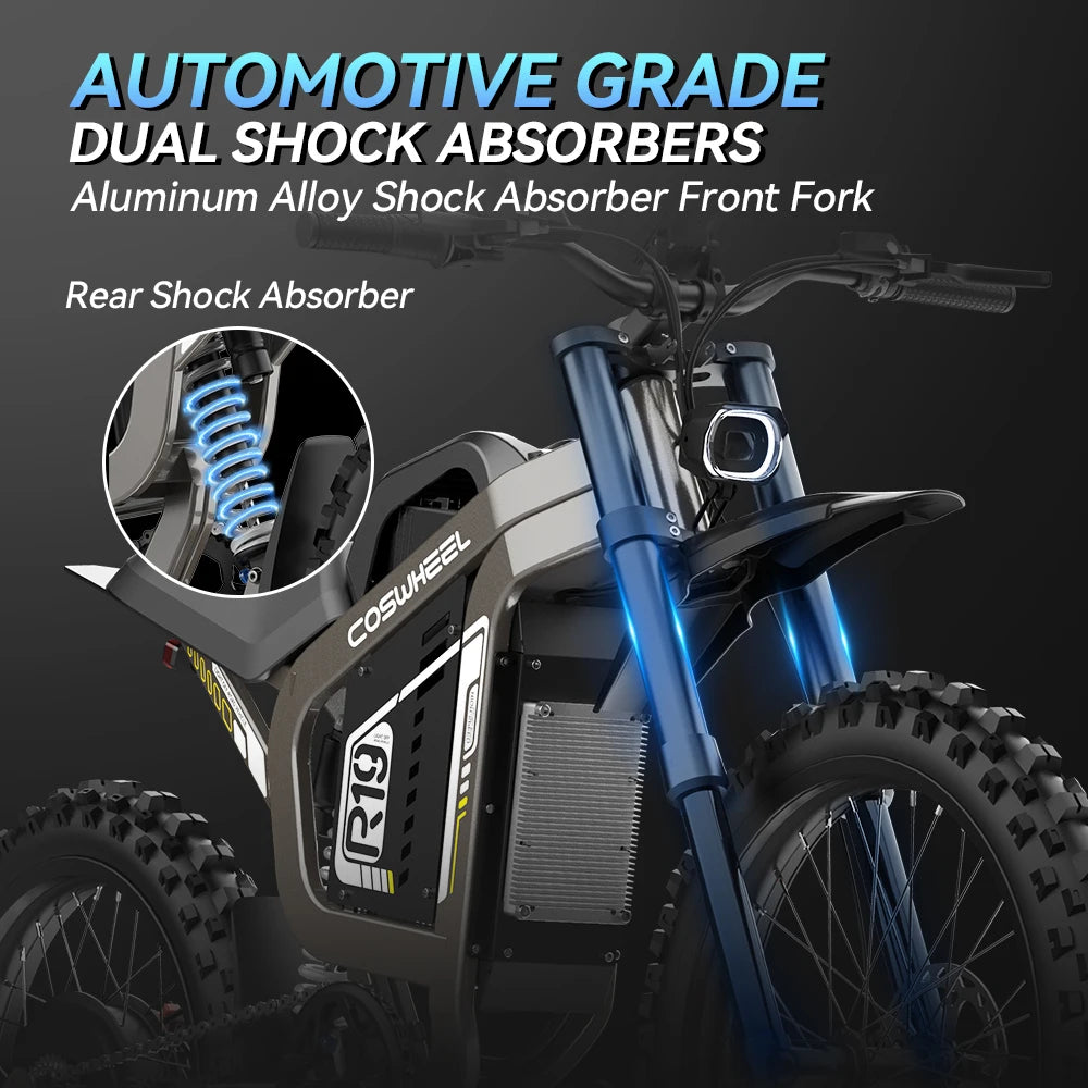 Electric Bike Off-road R19 Electric Motorcycle 72V 40ah Lithium Battery NFC Ebik 6000W New In Gearless Motors Speed 85Kmh Speed