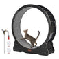 Cat Exercise Wheel 43.3" Large Cat Treadmill for Indoor Pets Running Wheel with Detachable Carpet and Cats Teaser Toy for Runni