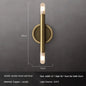 Industrial Style All Copper Light Luxury G4 Line Wall Lamp Living Room Corridor Foyer Bedroom Bedside Creative Mirror Headlight