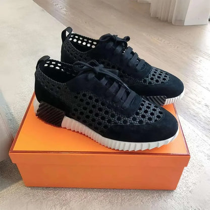 Designer Suede Casual Shoes Trainers Patchwork Men Bounce Women Sneaker luxury designer shoes Bouncing Breathable famous